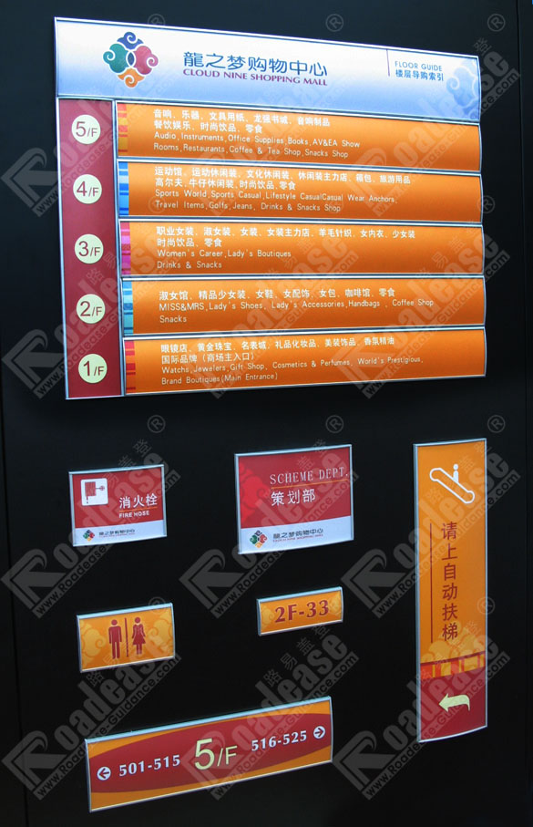 龙之梦购物中心标识MK（中国）方案