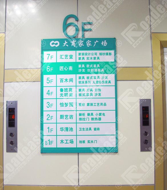 大商家家广场楼层索引牌4212标识标牌图片