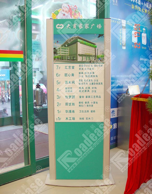 大商家家广场立式楼层索引牌4215标识标牌图片