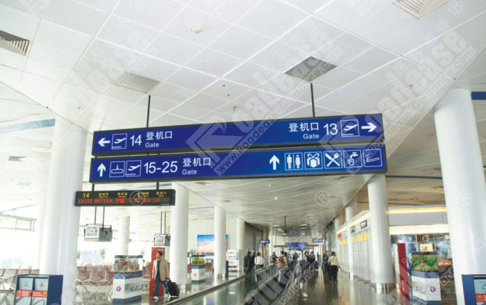 宝安机场标识吊牌灯箱